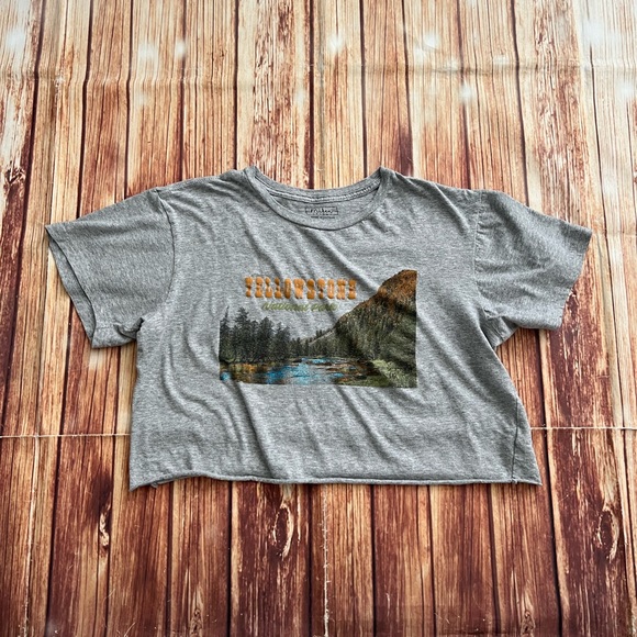 Miken Flow Women’s Short Sleeve Crew Neck Crop Top Gray Size Large - Picture 4 of 8